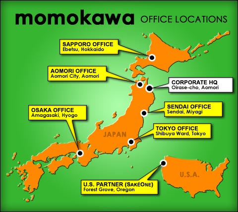 Momokawa Brewing Locations